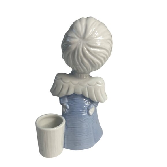 Colonial Candle Vintage Ceramic Singing Angel Candle Stick Holder Christmas - Picture 3 of 6
